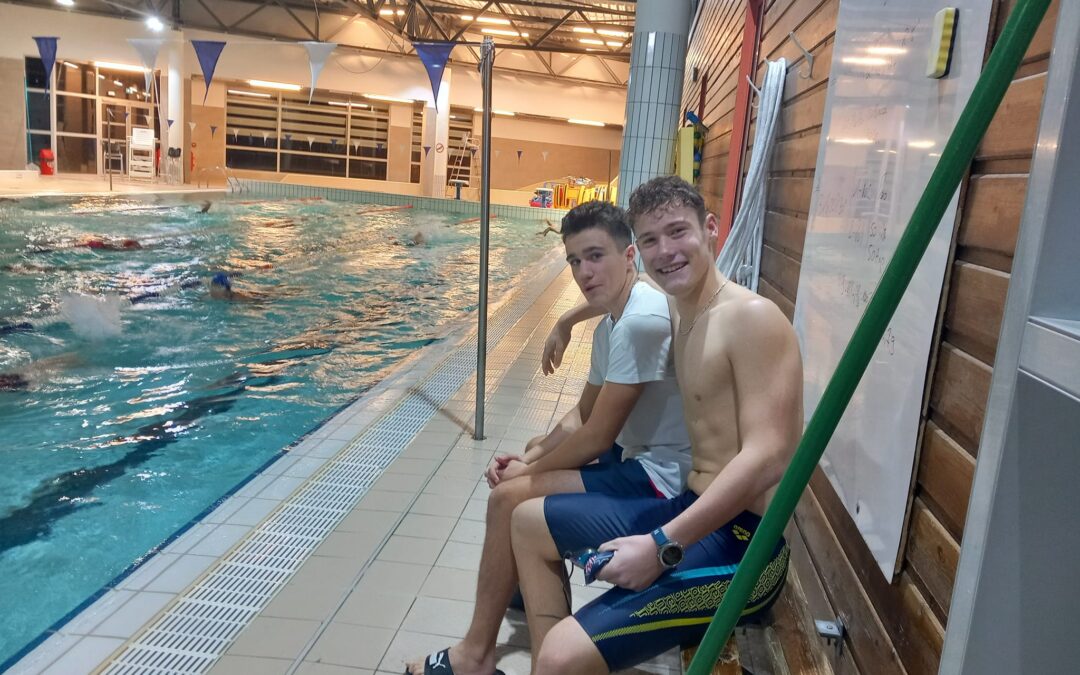 Belle séance natation du vendredi soir au @centreaquatiquebleurive